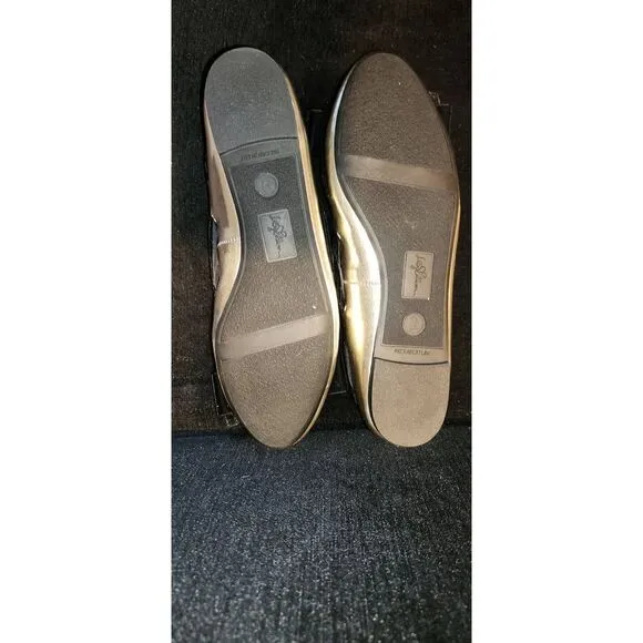 Libby Edelman Metallic Le Casey Ballerina Flats