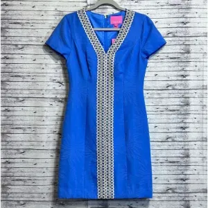 Lilly Pulitzer Arie Stretch Shift Dress Palm Paradise Pucker Jacquard