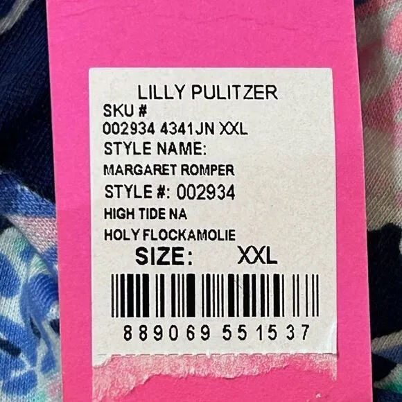 Lilly Pulitzer Margaret Romper Holy Flockamolie