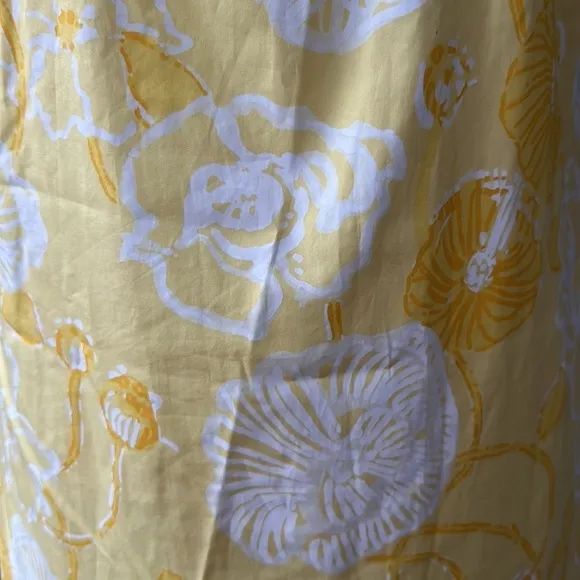 Lilly Pulitzer 'Sullivan' Dress in Starfruit Yellow 'Dahlia' Print Size Small