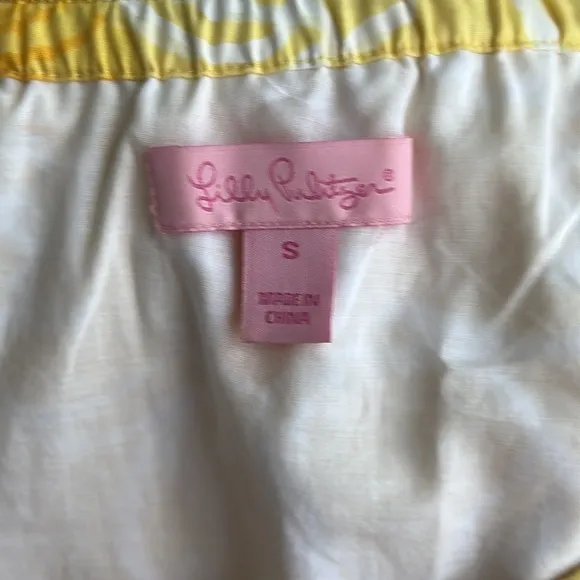 Lilly Pulitzer 'Sullivan' Dress in Starfruit Yellow 'Dahlia' Print Size Small