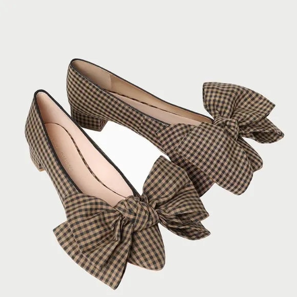 Loeffler Randall Noa Bow Pointed Toe Flats