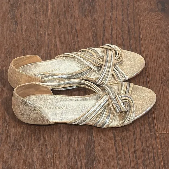 Loeffler Randall Silver and Gold Women’s Sandals Size 10