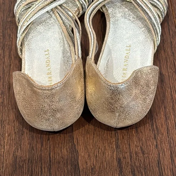 Loeffler Randall Silver and Gold Women’s Sandals Size 10