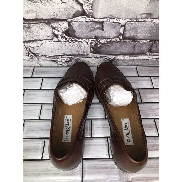 Lorenzo Banfi Brown Leather VTG Loafers Dress Shoes Men’s Sz 8.5M US/41.5-42EU