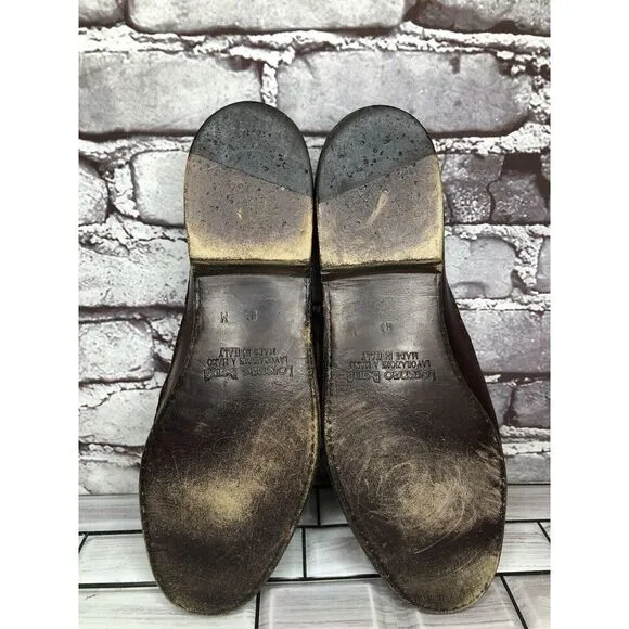Lorenzo Banfi Brown Leather VTG Loafers Dress Shoes Men’s Sz 8.5M US/41.5-42EU