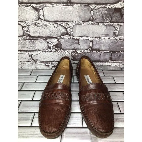 Lorenzo Banfi Brown Leather VTG Loafers Dress Shoes Men’s Sz 8.5M US/41.5-42EU