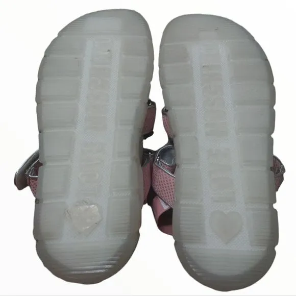 LOVE Moschino Brand Logo Strappy Platform Sandals
