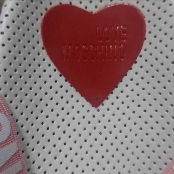 LOVE Moschino Brand Logo Strappy Platform Sandals