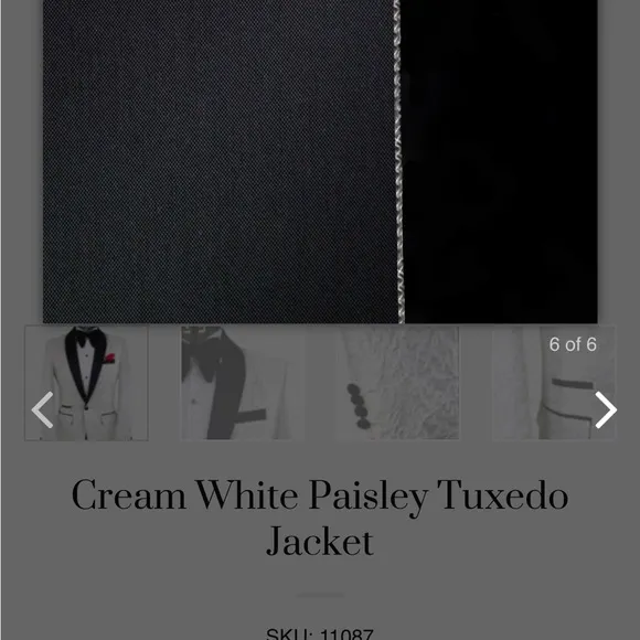 Luxurious White and Black Tuxedo with Velvet Texture