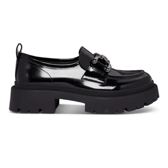 Madden Girl Ashlee Chunky Lug SolePlatform Loafers Size 10 New With Box Classic
