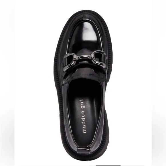 Madden Girl Ashlee Chunky Lug SolePlatform Loafers Size 10 New With Box Classic