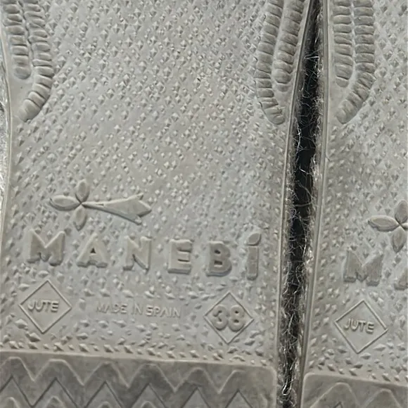 MANEBI Acapulco Multicolor Platform Espadrilles Sz 38 (US 8) Preppy Coastal Chic