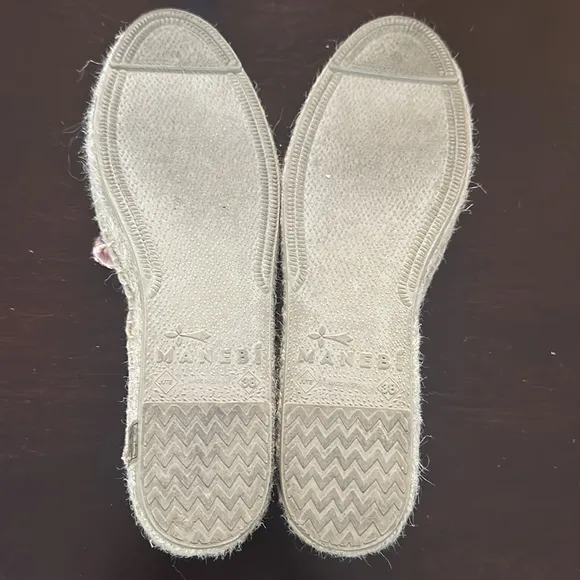MANEBI Acapulco Multicolor Platform Espadrilles Sz 38 (US 8) Preppy Coastal Chic