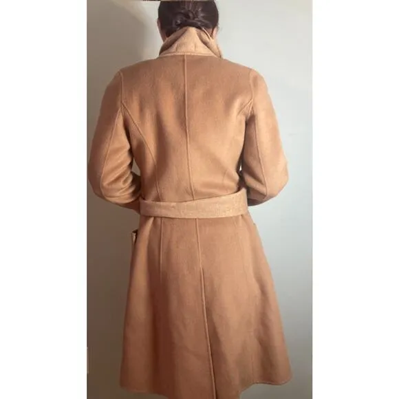 Mango MNG Wool Blend Camel Trench Coat ~ Like Max / Lovely Classic ~ Sz S