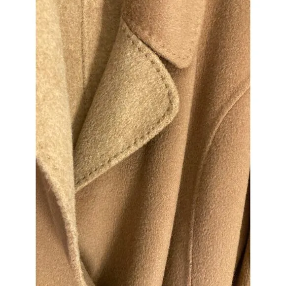 Mango MNG Wool Blend Camel Trench Coat ~ Like Max / Lovely Classic ~ Sz S