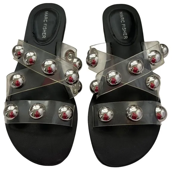Marc Fisher Women’s BRYTE FLAT SLIDE SANDAL Size 6.5