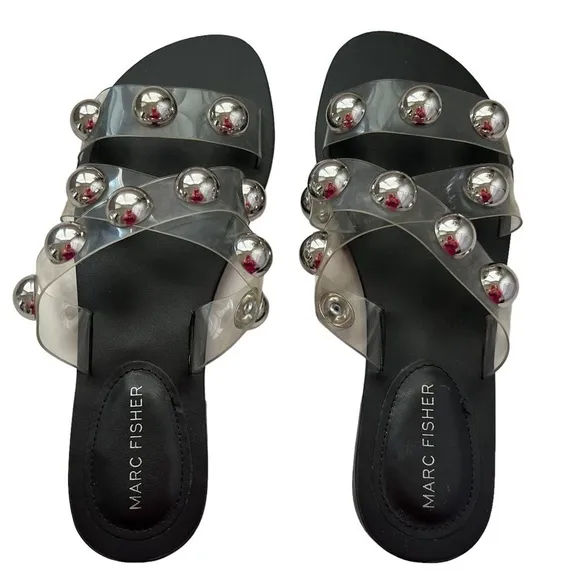Marc Fisher Women’s BRYTE FLAT SLIDE SANDAL Size 6.5