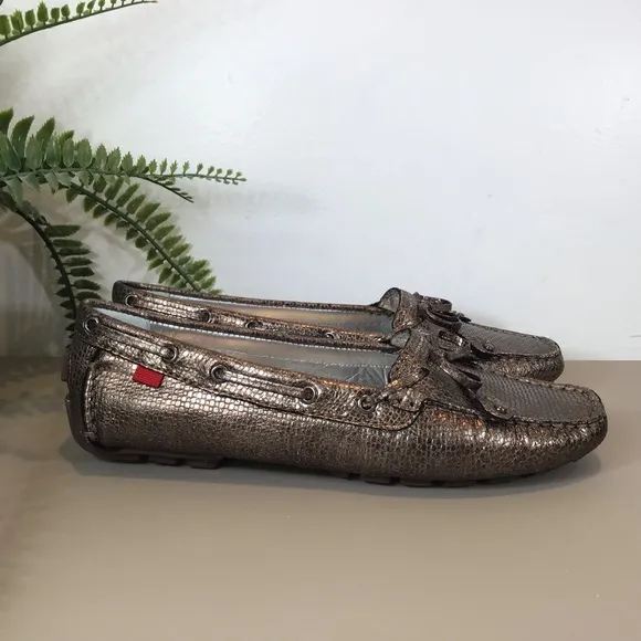 MARC JOSEPH NEW YORK LEATHER DRIVING LOAFER CYPRESS HILL BRONZE STONE NIB SZ 6