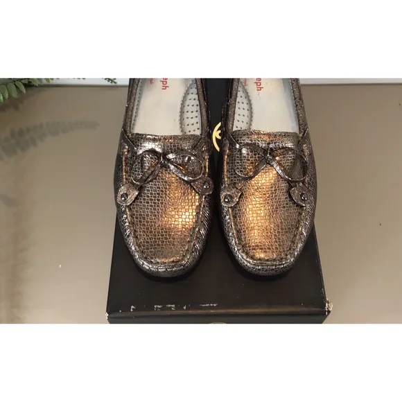 MARC JOSEPH NEW YORK LEATHER DRIVING LOAFER CYPRESS HILL BRONZE STONE NIB SZ 6