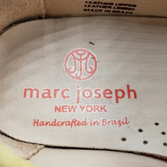 Marc Joseph | NIB Broadway Powder Yellow Preppy Classic Leather Loafers Boy 12.5