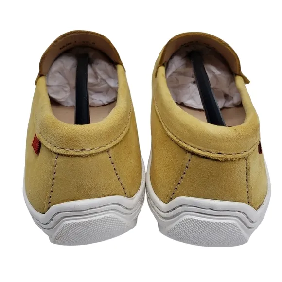 Marc Joseph | NIB Broadway Powder Yellow Preppy Classic Leather Loafers Boy 12.5