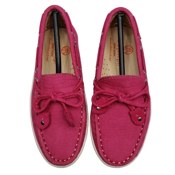 Marc Joseph | NIB Cypress Hill Pink Nobuck Leather Classic Loafers Girl's 10.5
