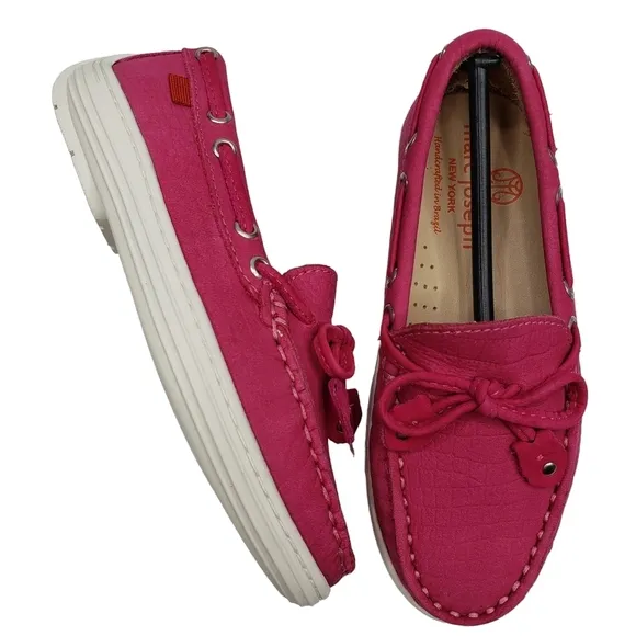 Marc Joseph | NIB Cypress Hill Pink Nobuck Leather Classic Loafers Girl's 10.5