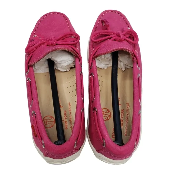 Marc Joseph | NIB Cypress Hill Pink Nobuck Leather Classic Loafers Girl's 10.5