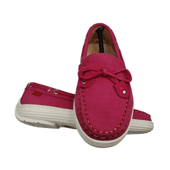 Marc Joseph | NIB Cypress Hill Pink Nobuck Leather Classic Loafers Girl's 10.5