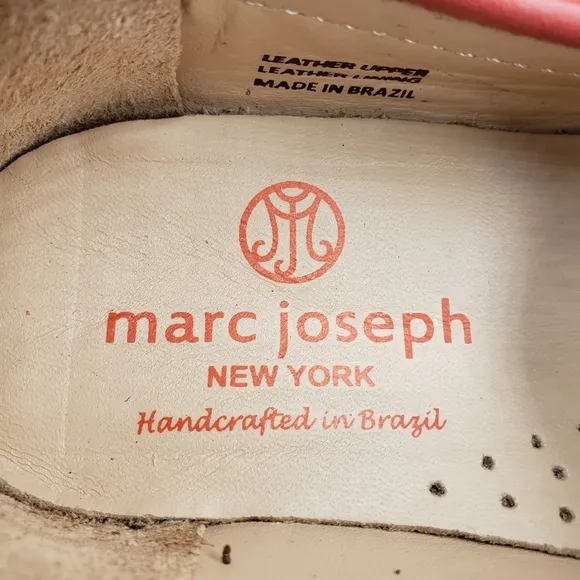 Marc Joseph | NIB East Village Coral Napa Classic Preppy Leather Loafers Girl 13