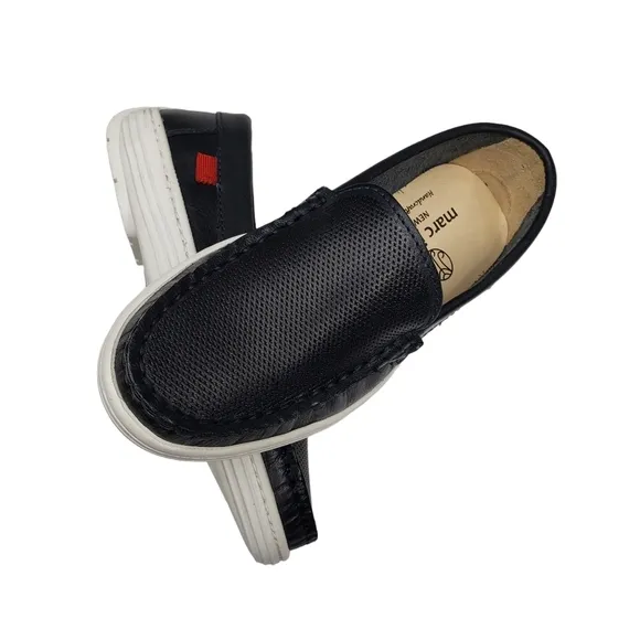 Marc Joseph | NIB Leroy St Black Napa Perforated Leather Loafers Boy's 10.5