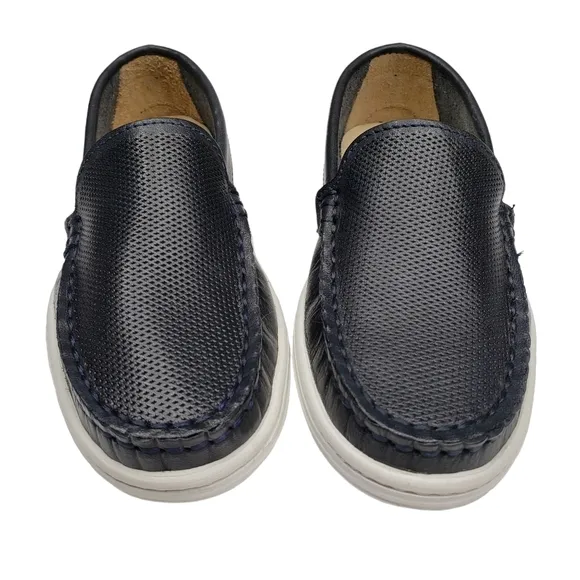 Marc Joseph | NIB Leroy St Black Napa Perforated Leather Loafers Boy's 10.5