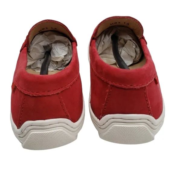 Marc Joseph | NIB Lexington Red Nobuck Preppy Classic Leather Loafers Girl's 1.5