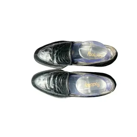 Men's FootJoy Loafers Dress Shoes Size 7 D Black Alligator