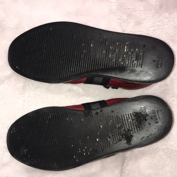 MENS Gucci red high-top sneakers
