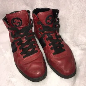 MENS Gucci red high-top sneakers