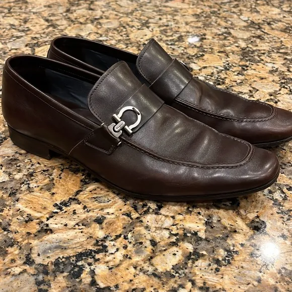 Men’s Salvatore Ferrangamo Dress Loafers size 9.5 Medium width.