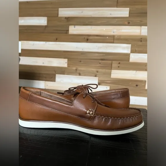 Men's Section X Dress Shoes Loafers SZ  10.5 Tan Brown Leather