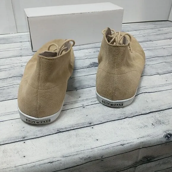 Mens Cole Haa High Top Sneakers Tan Suede Size 10M