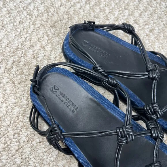 Mercedes Castillo Size 39.5 EUR - Deandra Atomic Knot Strappy Sandals