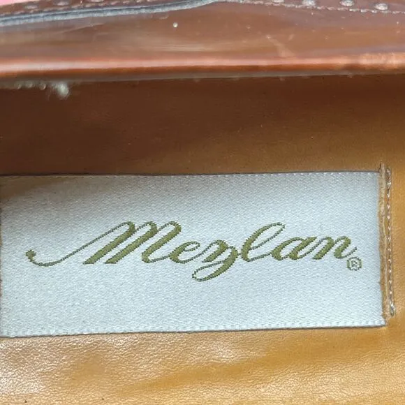 Mezlan Havana Loafers Mens Size 8 M Brown Leather Tassel Cap Toe Slip On Dress
