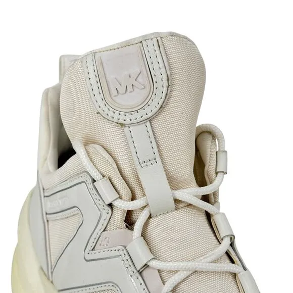 Michael Kors Olympia Trainer Sneakers Womens 10 Athletic Chunky Platform White