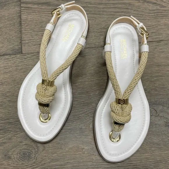 MICHAEL Michael Kors Holly Rose Flat Rope Sandals