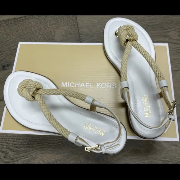 MICHAEL Michael Kors Holly Rose Flat Rope Sandals
