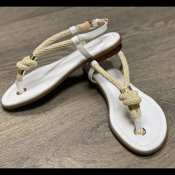 MICHAEL Michael Kors Holly Rose Flat Rope Sandals