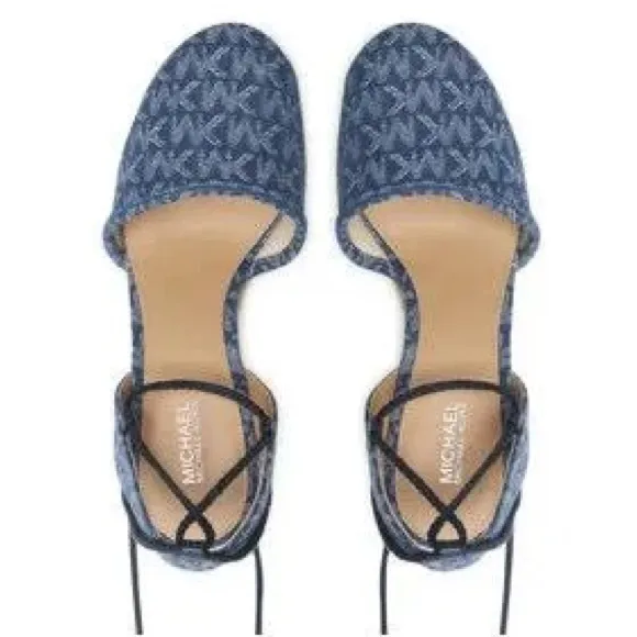 MICHAEL Michael Kors Women's Margie Lace-Up Espadrille Wedge Sandals