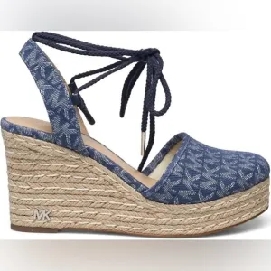 MICHAEL Michael Kors Women's Margie Lace-Up Espadrille Wedge Sandals