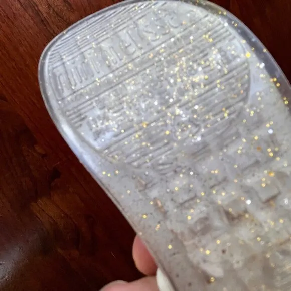 Mini Melissa Clear Glitter Unicorn Ballet Flats- Size Toddler 5