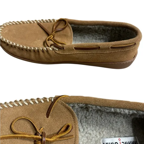 Minnetonka Tan Suede Loafers